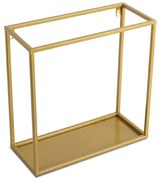 Fali polc 35x35 cm arany színben