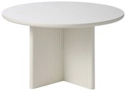 Világosszürke kerek dohányzóasztal ø 80 cm Palma – Unique Furniture