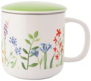 Altom Porcelán bögre teáskannával és fedővel Nature Awakening 380 ml