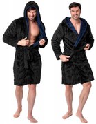 fürdőköpeny Jordan Black Navy Men M