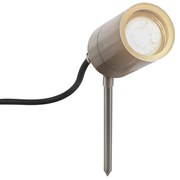 Tűs spot lámpa acél állítható IP44 - Solo