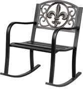 Outsunny Hinta Szék Antik Kerti Szék Fém Bronz 60cm x 73cm x 85cm | Aosom