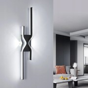 Kinkiet Czarna Led Falilámpa Modern Hálószobába 25W 6500K 60CM