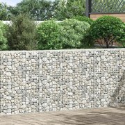 vidaXL trapéz alakú horganyzott acél gabion magaságyás 150x20x100 cm