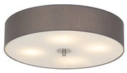 Rusztikus mennyezeti lámpa szürke 50 cm - Drum