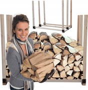Fa kandalló fa állvány erősített 1,1 m3 Eko