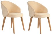 Bentley Beige and Light Oak étkezőszék szett, 2 db