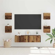 TV szekrény garnitúra 6 pcs Régi fa Közepes 120 x 30 x 30 cm