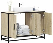 sonoma tölgyfa fürdőszobai mosdószekrény 90 x 33 x 60 cm