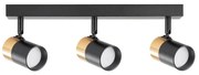 Zuma Line 2204BD-3-BK - Spotlámpa FORI 3xGU10/50W/230V fekete/arany