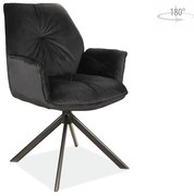 Boogie II Velvet karosszék fekete