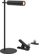 LED Dimmelhető mágneses asztali lámpa LED/3W/5V 4000K 1500 mAh fekete