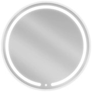 Mexen Rose megvilágított fürdőszobai tükör, kerek, 80 cm, LED 6000K, páramentes - 9810-080-080-611-00