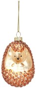 Üveg kézzel készített karácsonyfadísz 8 cm Hedgehog – Sass &amp; Belle