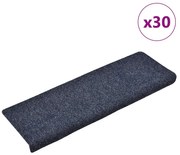 öntapadós lépcsőszőnyegek 30 db 65 x 21 x 4 cm kék téglalap alakú széllel