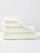 Checky pamut ostya törölköző 70x140 fehér, dekoratív bordűrrel