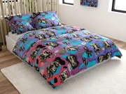 Pamut ágynemű ARTEMIS rózsaszín-lila Ágyneműhuzat mérete: 70 x 90 cm | 140 x 200 cm