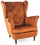 Lady Velvet fotel fahéj