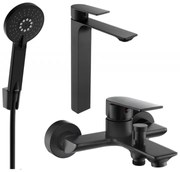 Mexen Alexa R40 fürdőkád készlet, fekete - 71213R40-70