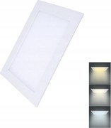 Solight Led mini panel 12W, Cct 3000K/4000K/6000K, négyzet alakú, mennyezetre szerelhető