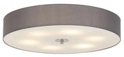 Rusztikus mennyezeti lámpa szürke 70 cm - Drum