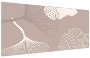Kép - Bézs színű levelek N⁰1 (120x50 cm)