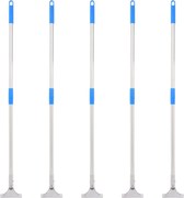 vidaXL 5 db acél és műanyag felmosónyél 119,5 cm