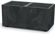 SIERRA CASE BETON EFFECT 77 cm virágtartó, 77 cm fekete, M