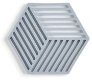 Hexagon szürkéskék szilikonos edényalátét - Zone