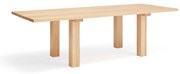Étkezőasztal borovi fenyő asztallappal 100x260 cm Banda – Teulat