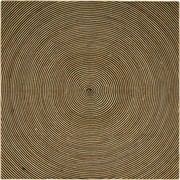 vidaXL Szőnyeg Természetes és fekete 200 x 200 cm Juta