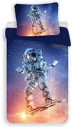3D mikroszálas ágyneműhuzat ASTRONAUT, kék Ágyneműhuzat mérete: 70 x 90 cm | 140 x 200 cm