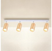 Brilagi - Spotlámpa SELE 4xGU10/30W/230V fehér/tölgy dekor