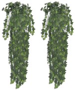 2 db Zöld Mesterséges Borostyán Bokor 90 cm