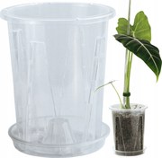 Oro 12 magas átlátszó kaspó ültetőállvánnyal utántöltő