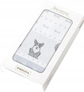 Konyhai törlőkendő 50x70 Alex dobozban kutyus szürke ajándék