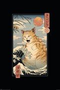 Plakát Vincent Trinidad - Catzilla Ukiyoe