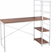 Elegáns Fehér sarok íróasztal irodai dolgozószobába Modern számítógép