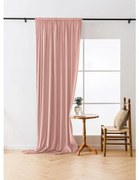 Sötétítő függöny VELVET 140x250 cm, rózsaszín Felfüggesztés: Hullámos sínszalag