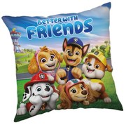 Mancs Őrjárat Better With Friends párna, díszpárna 40x40 cm