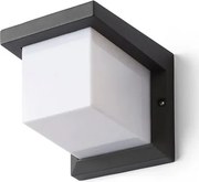 RENDL HIDE SQ fali lámpa antracit 230V LED E27 15W IP44