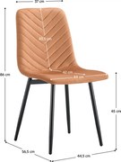 Szék, terrakotta Velvet szövet/fekete, RAMITA TYP 2