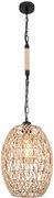Globo HALIA 15670H függeszték kenderkötéllel, 1x60W E27