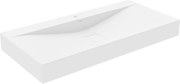 Mexen Poli konglomerát mosdó, 1/O 100 x 48 cm, fehér - 23021001
