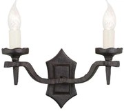 Elstead RY2B-BLACK - Fali lámpa RECTORY 2xE14/60W/230V