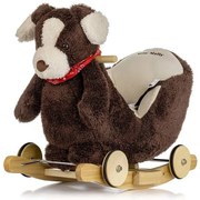 Ringató kutya dallammal és kerekekkel Milly Mally Polly Plus Barna kutya
