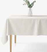 Goldea ünnepi szögletes teflon terítő - tej színű nagy ornamentekkel ékesített 140 x 220 cm