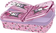 Hello Kitty Kuromi több rekeszes uzsonnás doboz, szendvicsdoboz