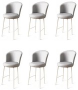 Uras Grey and White bárszék szett, 6 db, 6 db