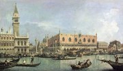 Reprodukció The Molo and the Piazzetta San Marco, Venice, (1697-1768) Canaletto